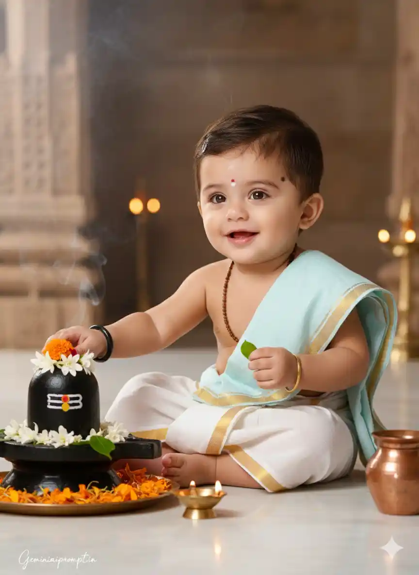 Mahashivratri Baby Photoshoot AI Prompts